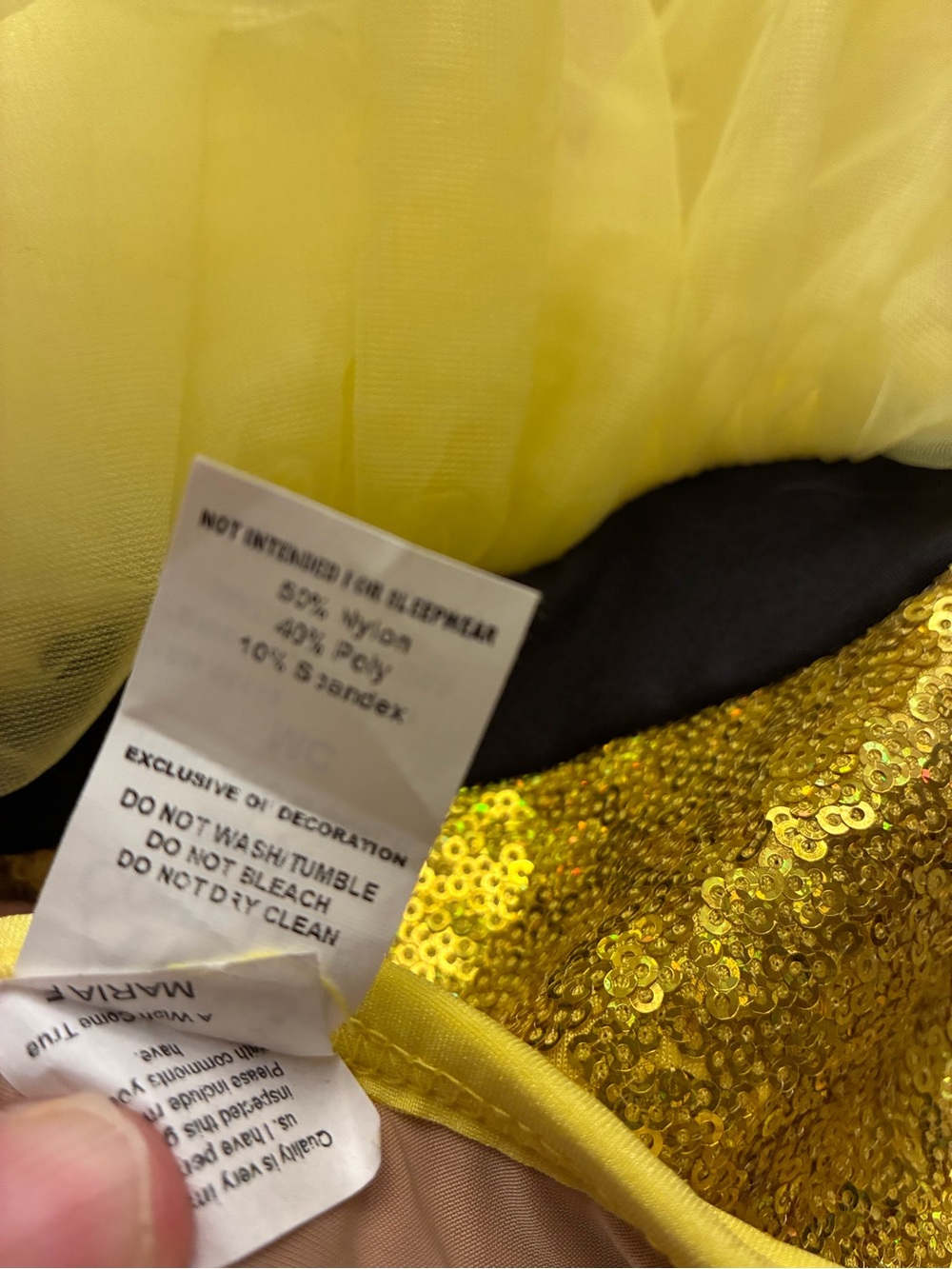 Gold & Yellow Sequin Tuxedo Tutu Dance Dress - Kids Costume A Wish Come True - Picture 8 of 10